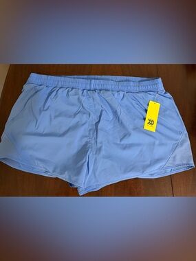 All in Motion | Light Blue lined Athletic Shorts with Zippered Pockets | Size 2X